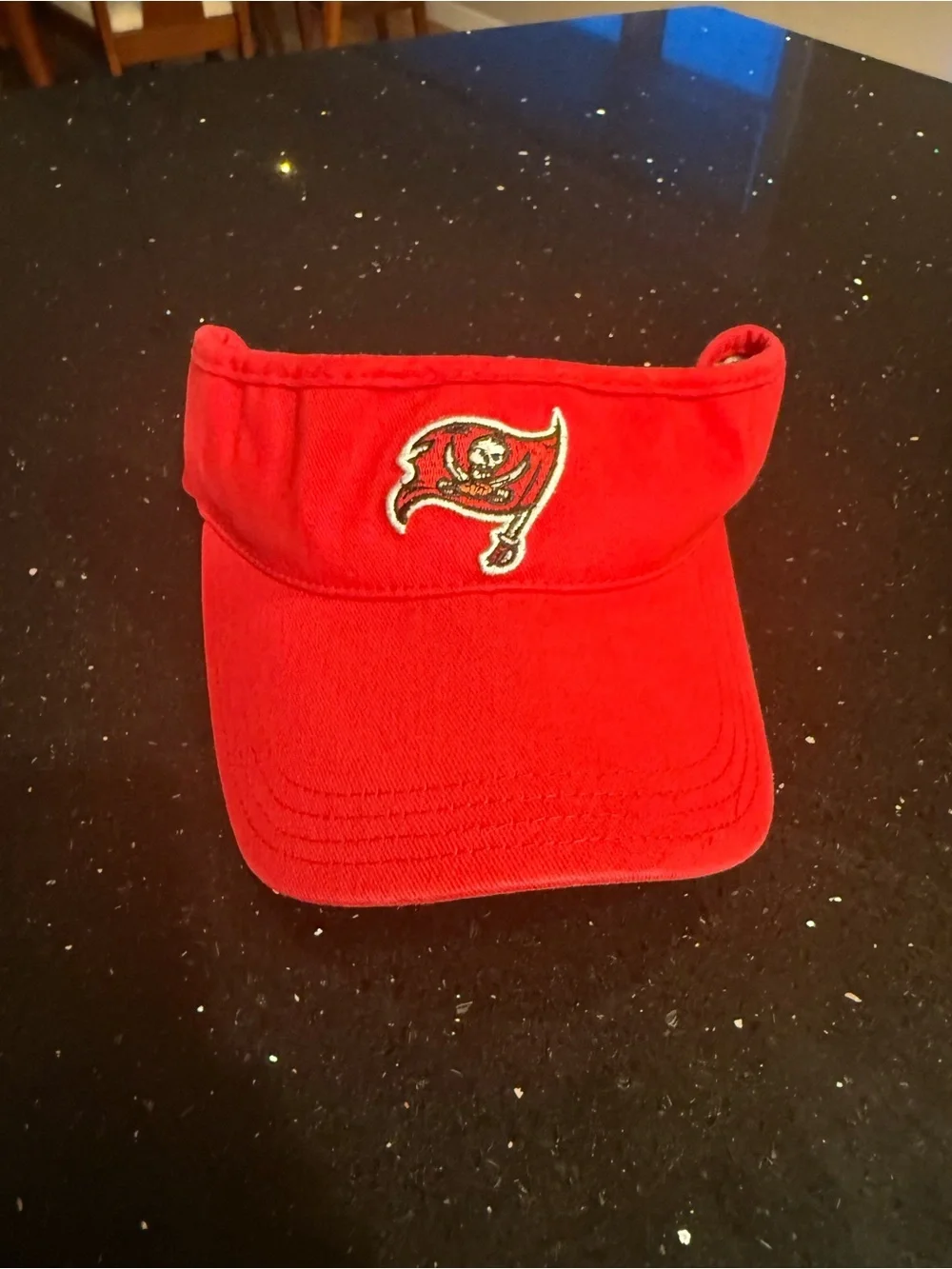 Tampa Bay Buccaneers Red Visor Hat